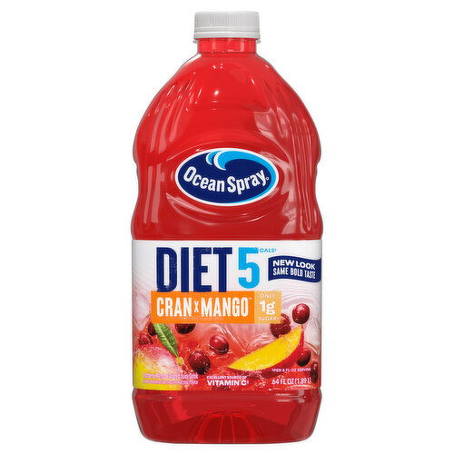 Ocean Spray Juice, Cran x Mango, Diet 5 Cals