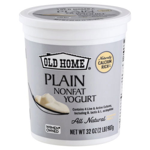 Old Home Yogurt, Nonfat, Plain