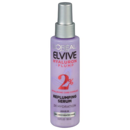 Elvive Replumping Serum, 2% Hyaluronic Care Complex, Hyaluron + Plump