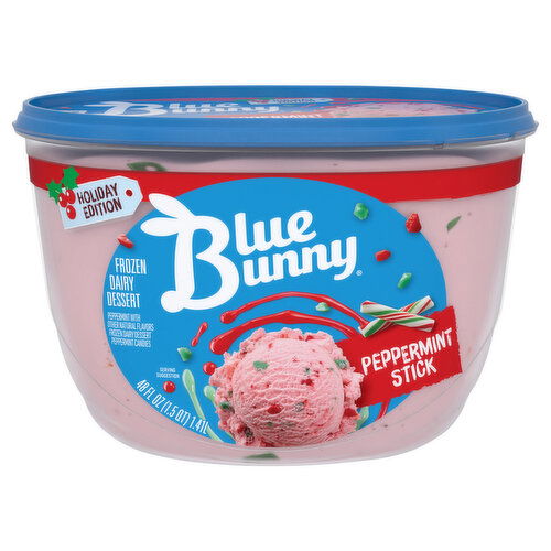 Blue Bunny Frozen Dairy Dessert, Peppermint Stick