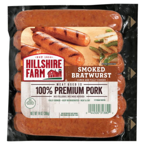 Hillshire Farm Bratwurst, Smoked