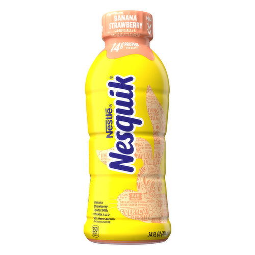 Nesquik Banana Strawberry Lowfat Milk