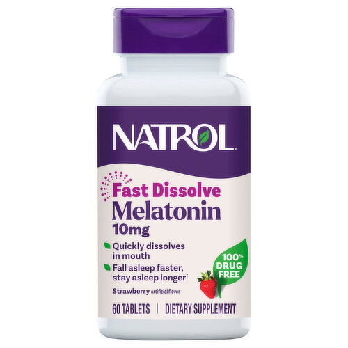 Natrol Fast Dissolve Strawberry 10 mg Melatonin