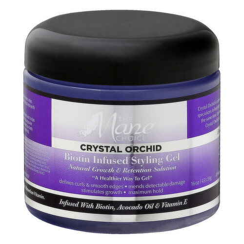 Mane Choice Styling Gel, Biotin Infused, Crystal Orchid