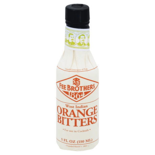 Fee Brothers Bitters, Orange, West Indian