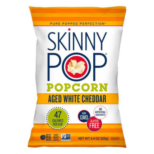 SkinnyPop Popcorn, Aged White Cheddar