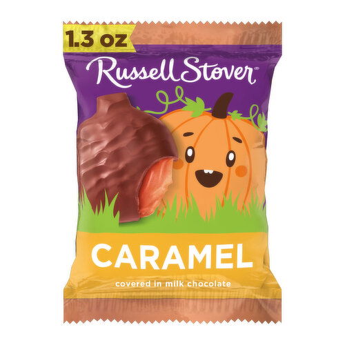 Russell Stover Halloween Pumpkin, Caramel, Happy Halloween