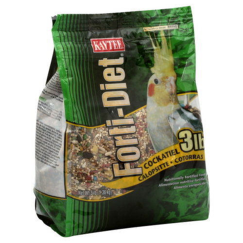 Kaytee Forti-Diet Cockatiel Food, Nutritionally Fortified