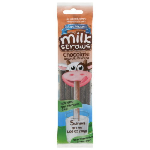 Sylvan Meadows Milk Straws, Chocolate