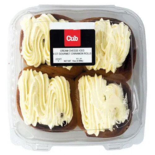 Cub Bakery Cream Cheese Cinnamon Rolls 4 Count