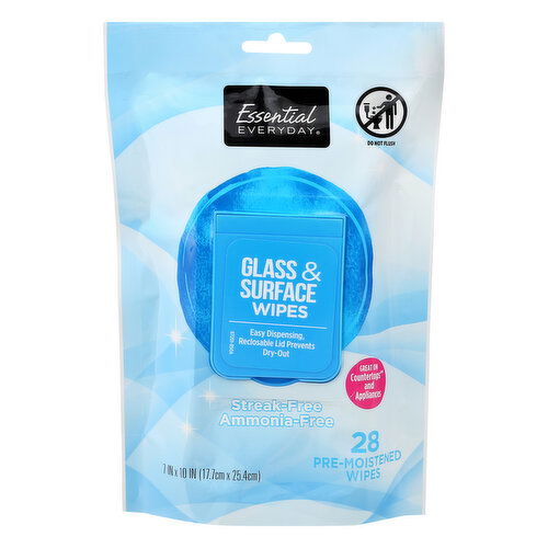 Essential Everyday Wipes, Glass & Surface