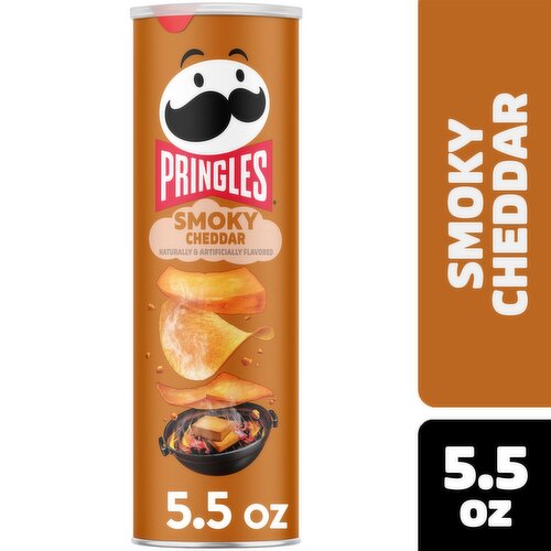 Pringles Smoky Cheddar Potato Crisps