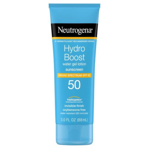 Neutrogena Sunscreen, Water Gel Lotion, Hydro Boost, Broad Spectrum SPF 50