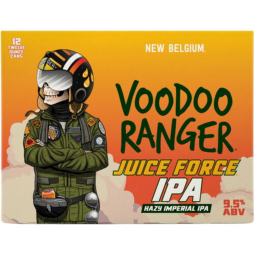 Voodoo Ranger Beer, Hazy Imperial IPA, Juice Force