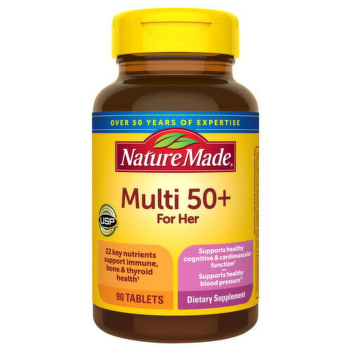 Nature Made Multi 50+, for Her, Tablets