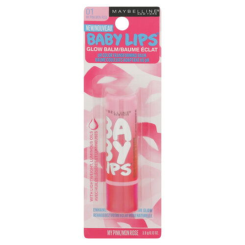 Maybelline Baby Lips Glow Balm, My Pink 01