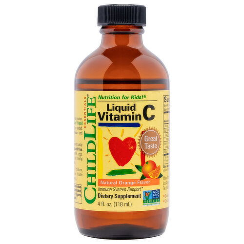 ChildLife Natural Orange Flavor Liquid Vitamin C