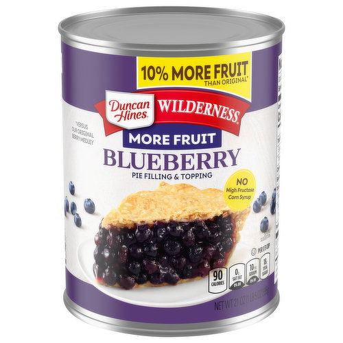 Duncan Hines Wilderness Pie Filling & Topping, Blueberry, More Fruit