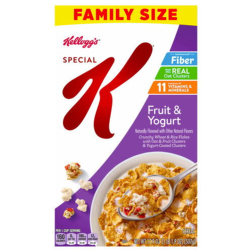 Special K Cereal, Fruit & Yogurt, Family Size