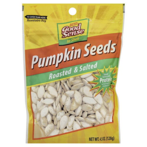 Good Sense Pumpkin Seeds, Roasted & Salted, In-Shell