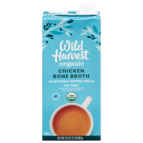 Wild Harvest Chicken Bone Broth, Organic