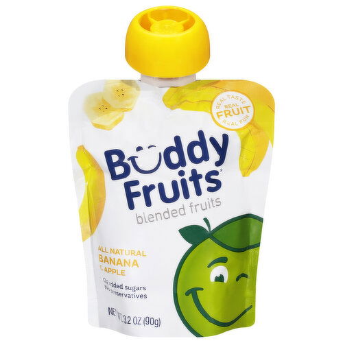Buddy Fruits All Natural Banana & Apple Blended Fruits