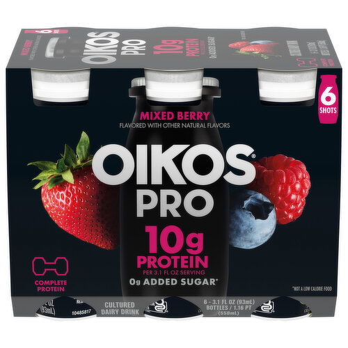 Oikos Pro Dairy Drink, Cultured, Mixed Berry