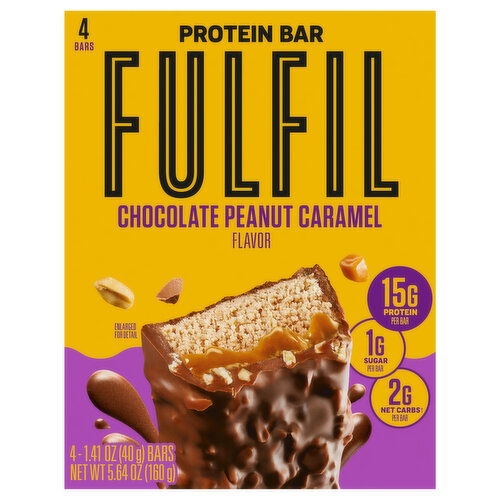 Fulfil Protein Bar, Chocolate Peanut Caramel Flavor