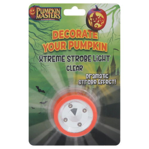 Pumpkin Masters Strobe Light, Extreme, Clear