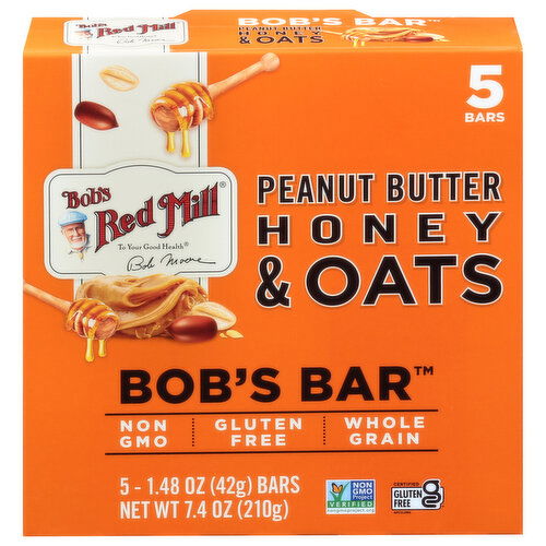 Bob's Red Mill Peanut Butter Honey & Oats Bob's Bar