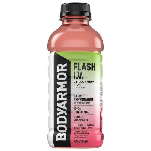 BodyArmor Flash I.V. Rapid Rehydration Strawberry Kiwi Electrolyte Beverage
