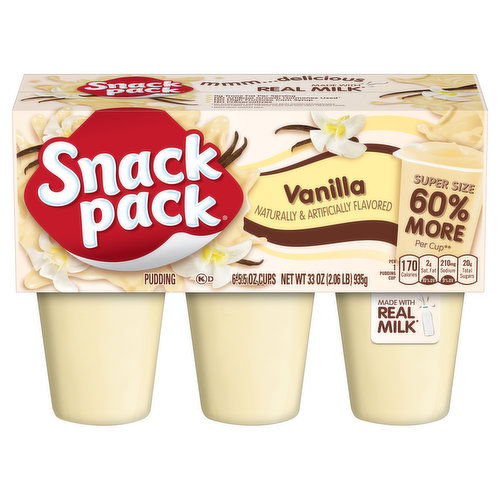 Snack Pack Vanilla Flavored Pudding