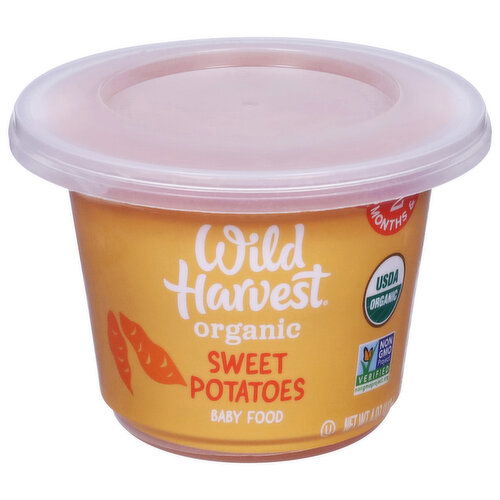 Wild Harvest Baby Food, Sweet Potatoes, Organic, 2 (6+ Months)