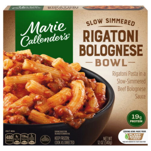 Marie Callender's Rigatoni Bolognese Bowl Frozen Meal