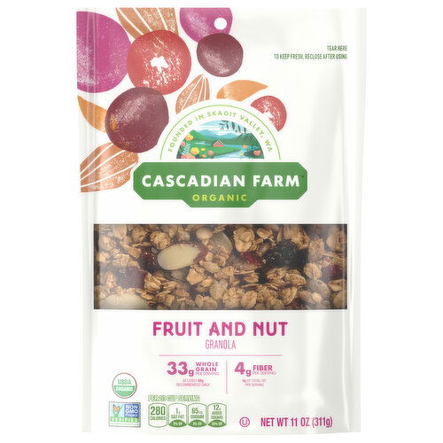 Cascadian Farm Organic Granola, Fruit and Nut
