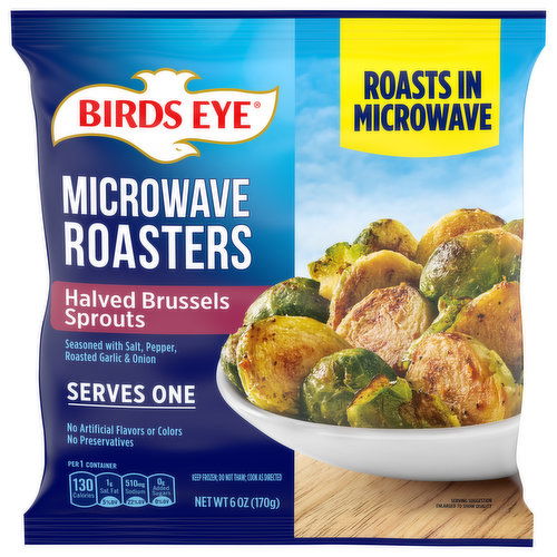 Birds Eye Microwave Roasters Halved Brussels Sprouts Frozen Vegetables