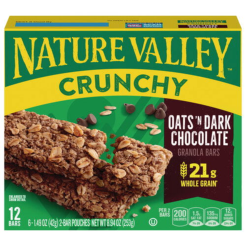 Nature Valley Crunchy Oats'N Dark Chocolate Granola Bars