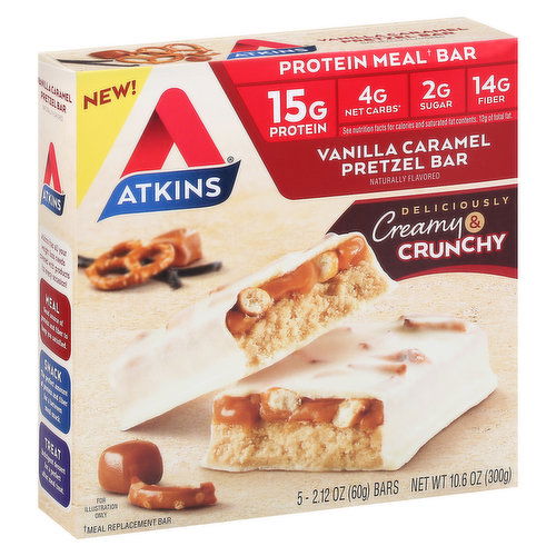 Atkins Pretzel Bar, Vanilla Caramel