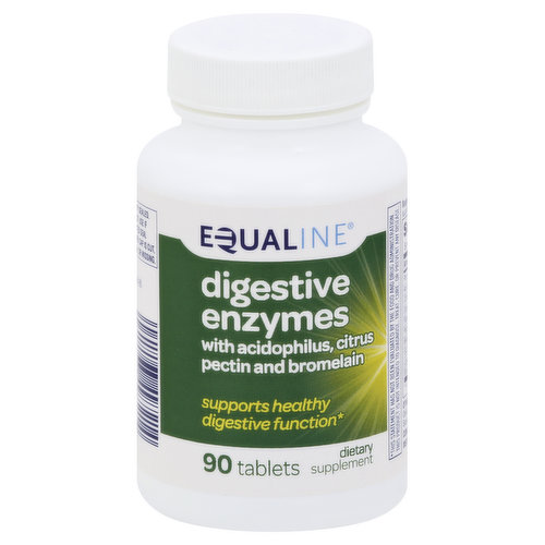 Equaline Digestive Enzymes, with Acidophilus, Citrus Pectin and Bromelain, Softgels