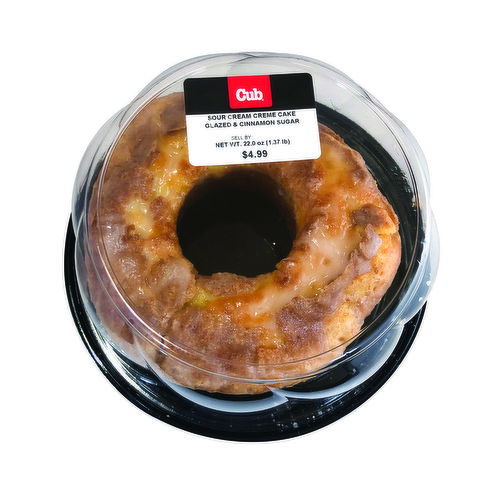 Cub Bakery Sour Cream Creme Cake
Glazed & Cinnamon Sugar