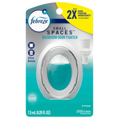 Febreze Small Spaces Air Freshener, Citrus Breeze, Bathroom Odor Fighter