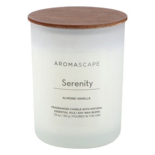 Aromascape Candle, Almond Vanilla, Serenity