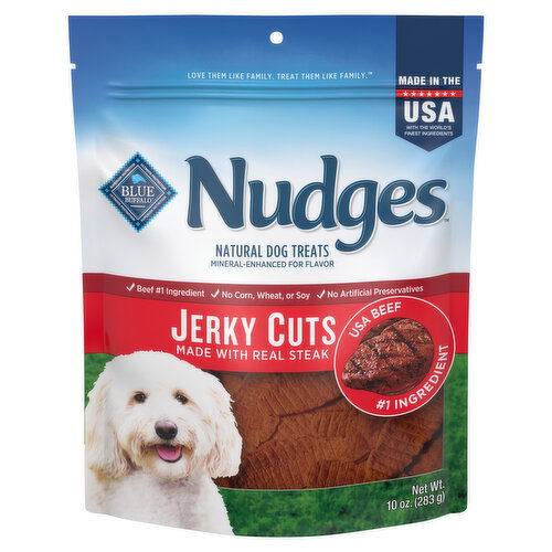 Blue Buffalo Blue Nudges Dog Treats, Natural, Jerky Cuts