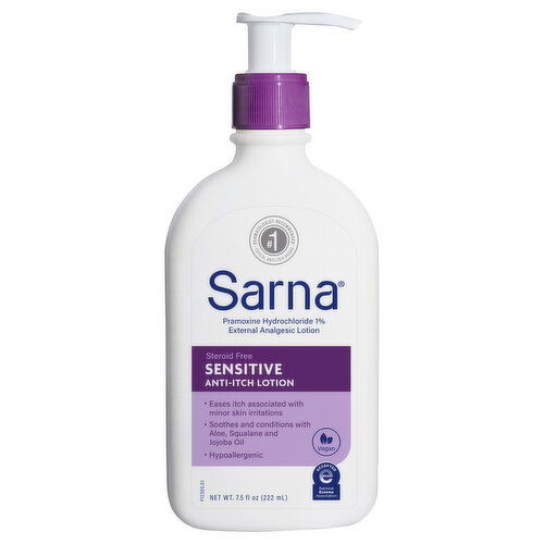 Sarna Lotion, Anti-Itch, Sensitive, Steroid Free