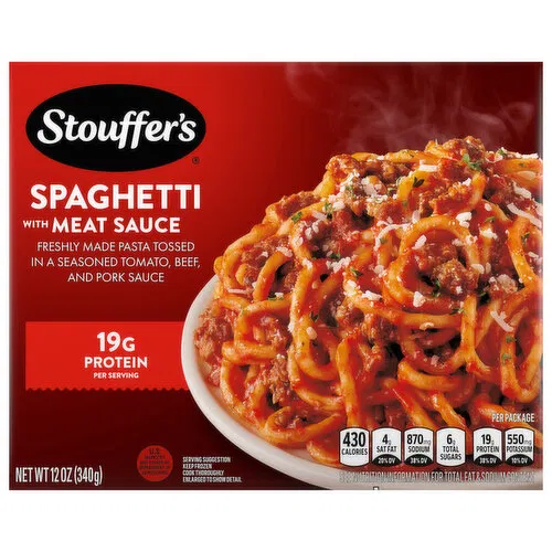 Stouffer's Spaghetti, with Meat Sauce