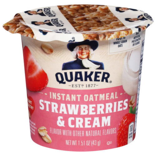 Quaker Oats Strawberries & Cream Instant Oatmeal