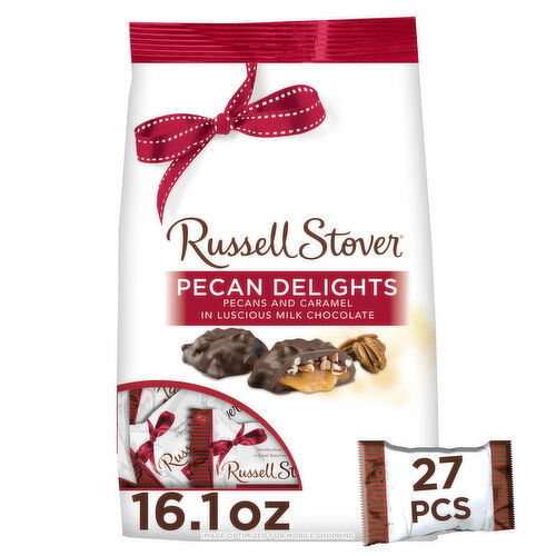 Russell Stover Milk Chocolate Pecan Delights Bag