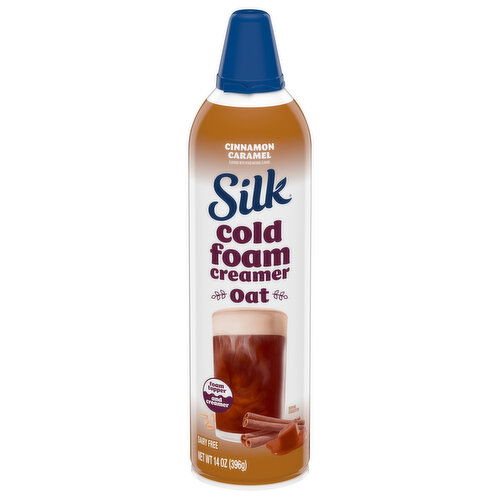 Silk Cold Foam Oat Dairy Free Cinnamon Caramel Creamer
