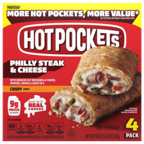 Hot Pockets Philly Steak & Cheese Sandwich
