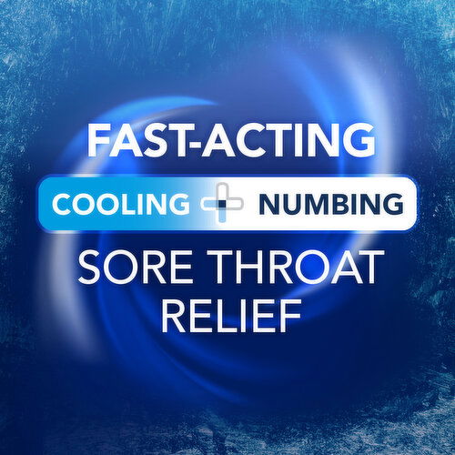 Vicks Sore Throat Vicks VapoCOOL Sore Throat Spray, Powerful Sore Throat Numbing Relief, Soothes Throat Pain, Fast-Acting, With Benzocaine & Menthol - Oral Anesthetics, Berry Flavor, 6 FL OZ